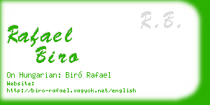 rafael biro business card
